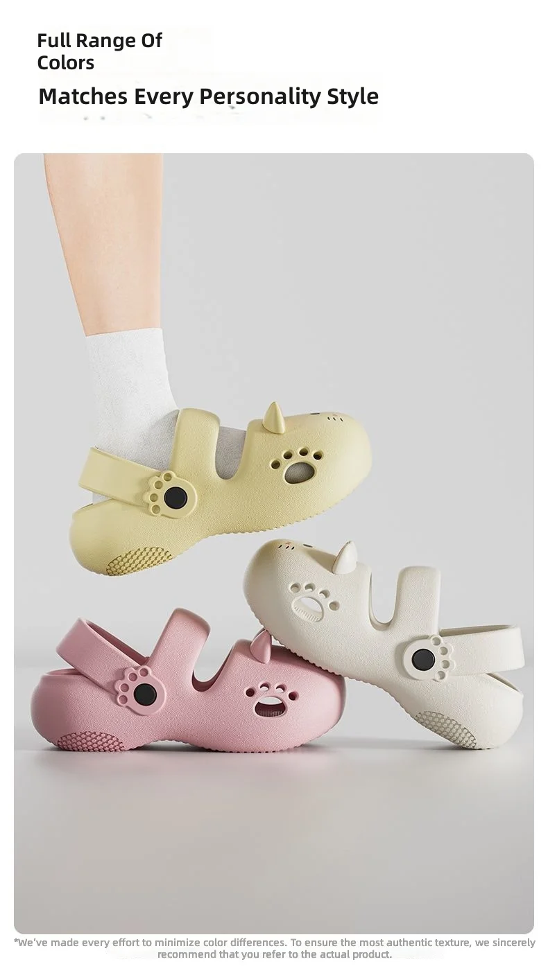 Süße Damen-Katzen-Clogs, leichte EVA-Slipper, atmungsaktiv, rutschfest, weiche Sohle, Garten- und Hausschuhe, sommerliche Freizeitschuhe für Damen, Alltagsschuhe – Detail 9