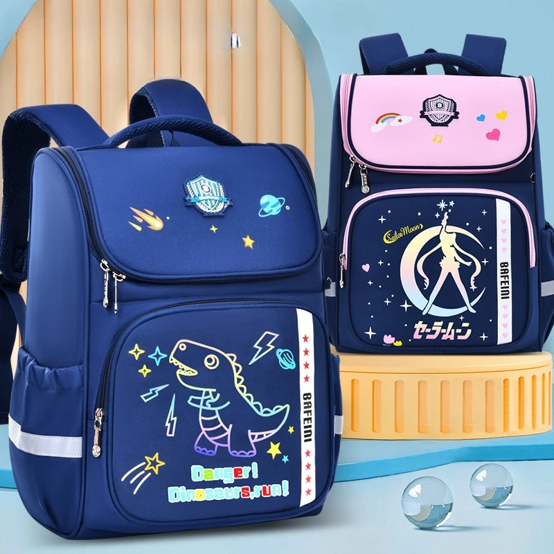 High-capacity spine protection for primary school students, backpacks for children aged 6-12 to reduce the burden 1