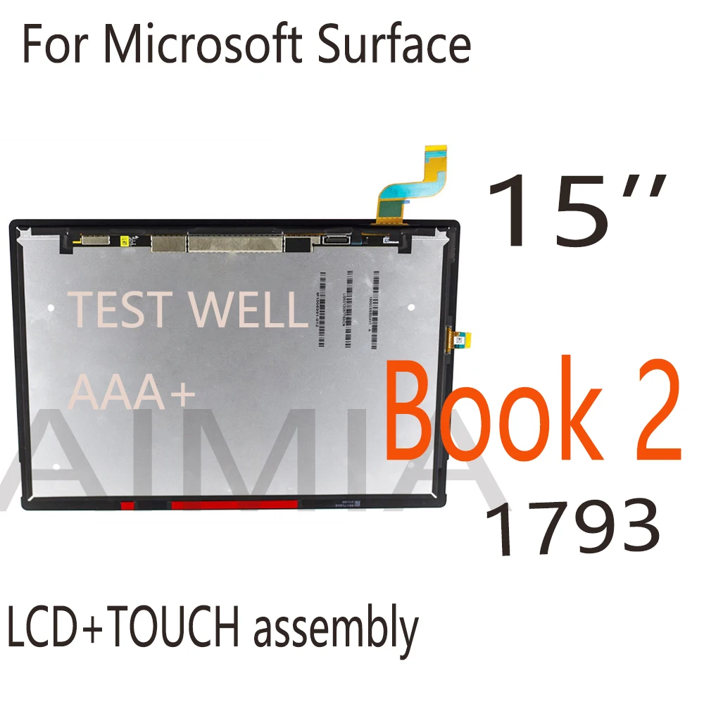 Aaa Lcd Da 15 Pollici Per 15 "Microsoft Surface Book 2 1793 Display Lcd Touch Screen Digitizer Assembly Per Surface Book 2 Schermo Lcd