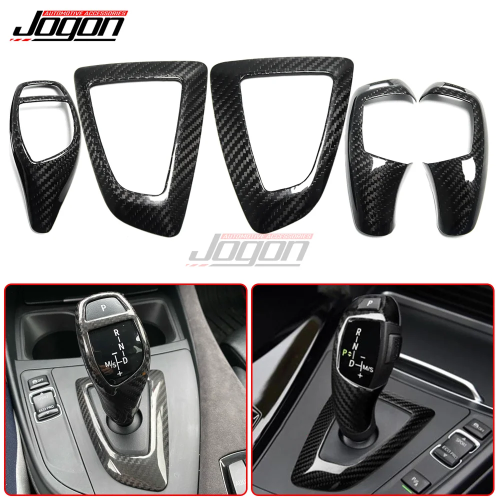 

Carbon Fiber For BMW F20 F22 F23 F30 F10 F34 GT F32 F33 F34 X5 F15 X6 F16 X3 F25 X4 Car Console Gear Knob Shift Panel Cover Trim