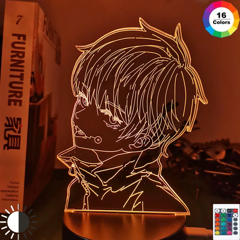 Anime Jujutsu Kaisen Figure Inumaki Toge 3d Led Lava Lamps Rgb Night