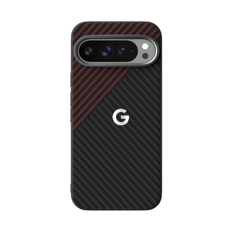 Kevlar Carbon Fiber Pattern Shockproof Wireless Charging Case