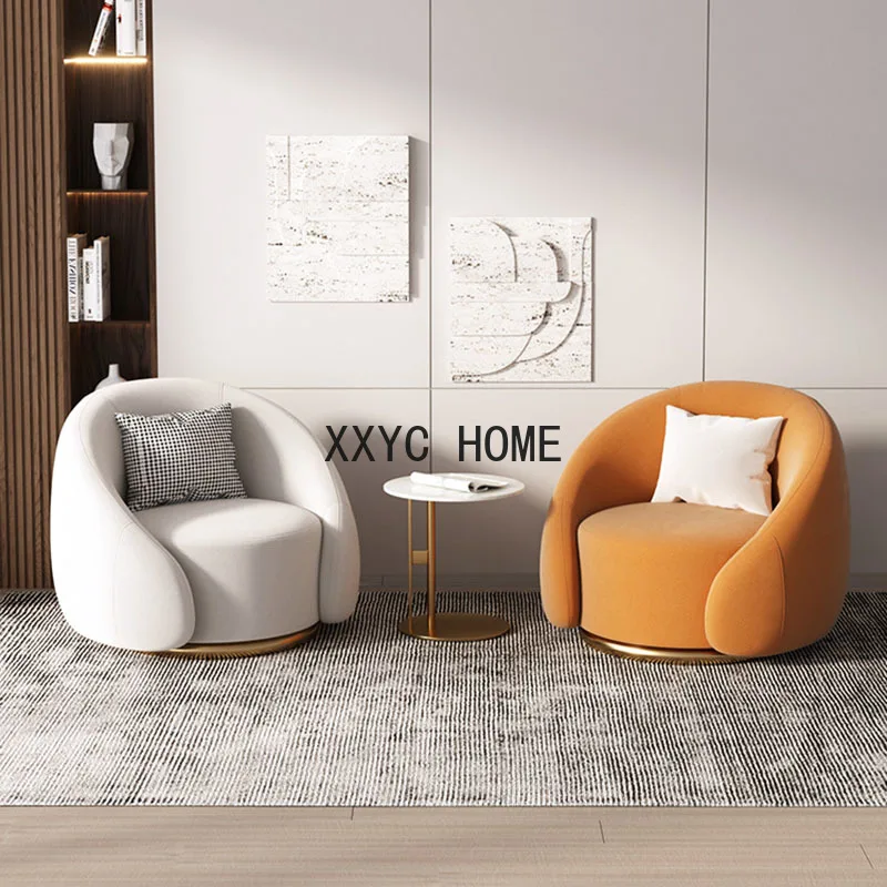 

Lumbar Support Modern Living Room Chairs Luxury Design Single Lounge Chair Nordic Sofa Muebles Hogar Home Furniture