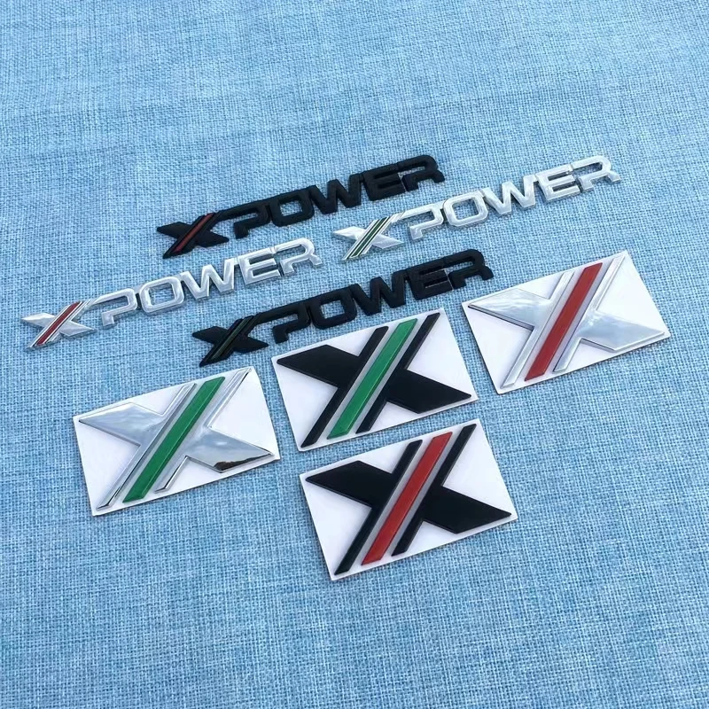 Original 3D รถโลหะ X XPOWER โลโก้สติ๊กเกอร์สติ๊กเกอร์สำหรับ MG 5 6 ZS ...