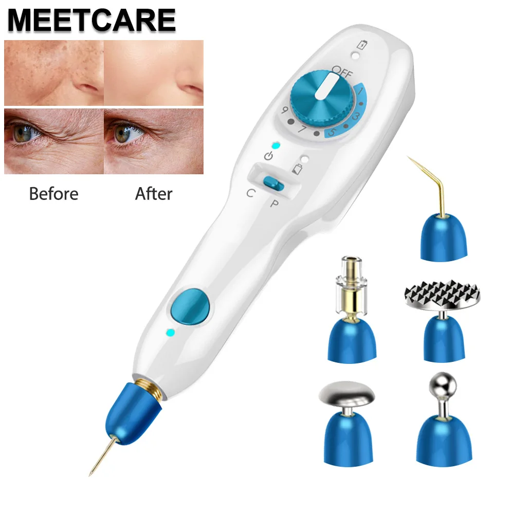 Plasma Pen Fibroblast for Eyelid Removal Wrinkle Sport Mole Acne Treat Skin Lift with Copper Needle Device plasma pen remover electrotherapy skin care tool laser plasma pen remover skin care device