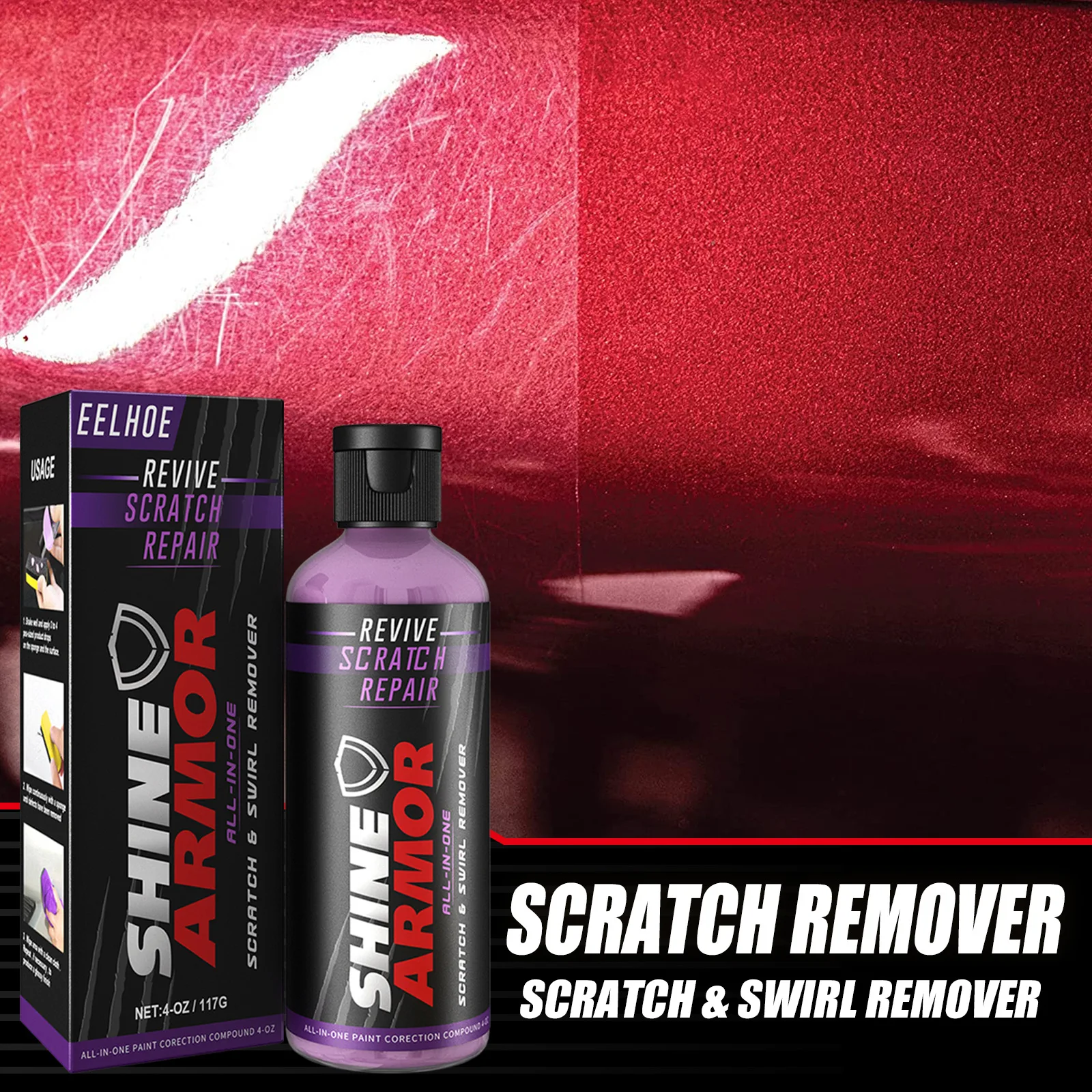 Car Scratch Remover Swirl Removal Anti Scratch Repair Polishing Auto Body Grinding Paint Care Maintenance Auto Paint Restorer