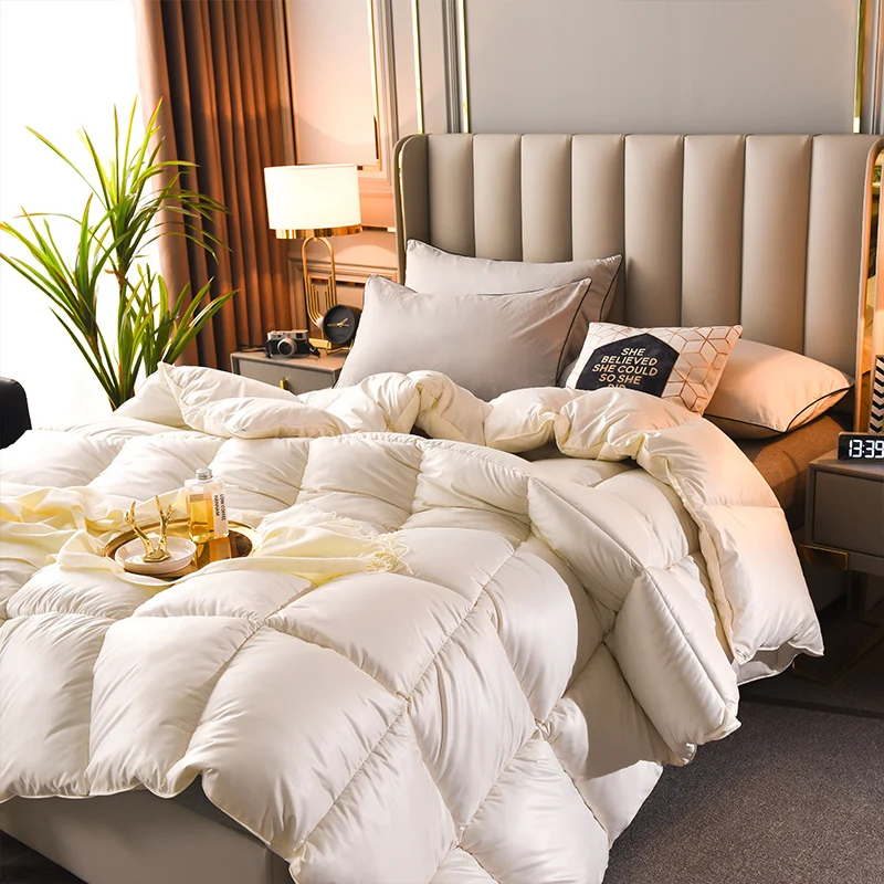 

Down quilt 95 white goose down winter quilt thickened 4kg winter 5kg double single duck down quilt spring autumn comforter