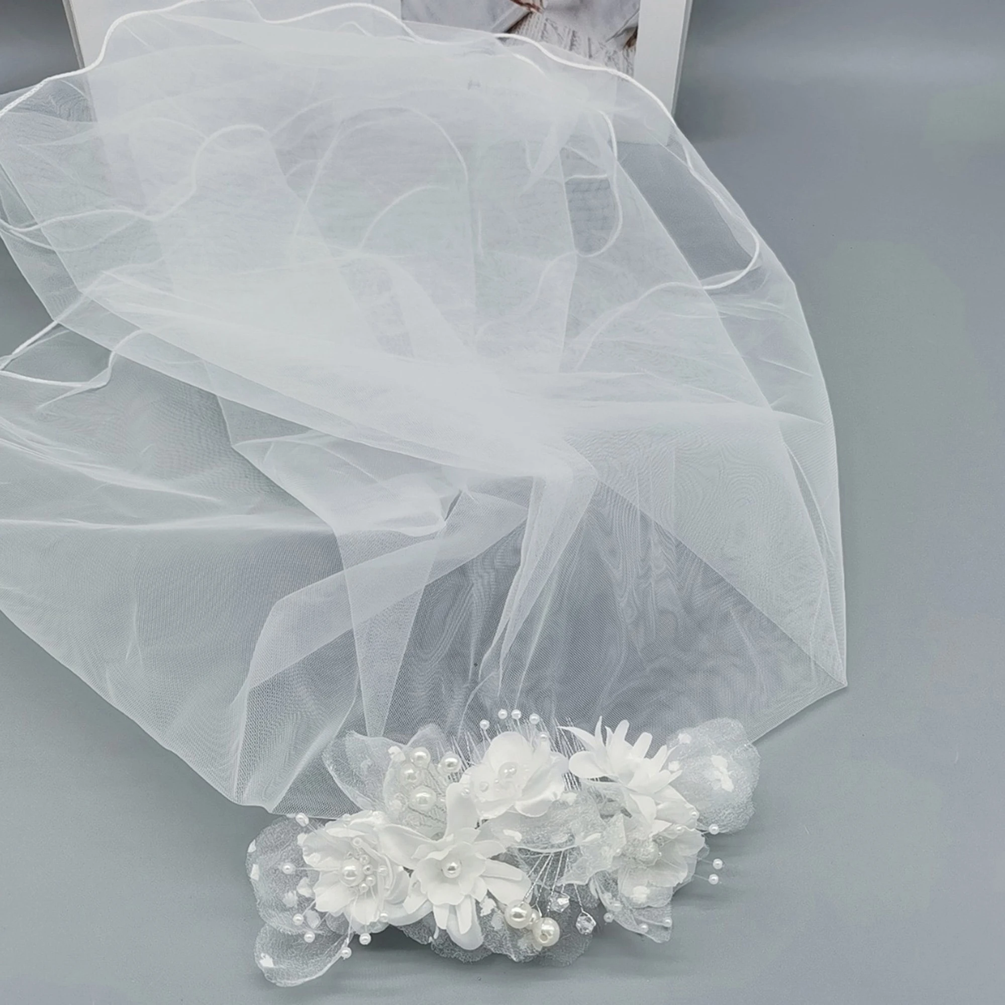 Elegant Ivory Lace Wedding Dress with Sparkling Crystal Beading and Cathedral Train for Bridal  and Weddings