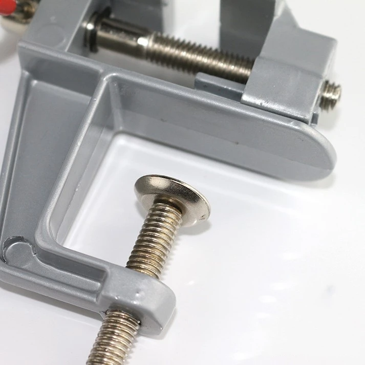 Mini Table Bench Vise 35mm Aluminum Alloy Multi-functional Bench Vise Table Screw Vise for DIY Craft Mold Fixed Repair Tool 2