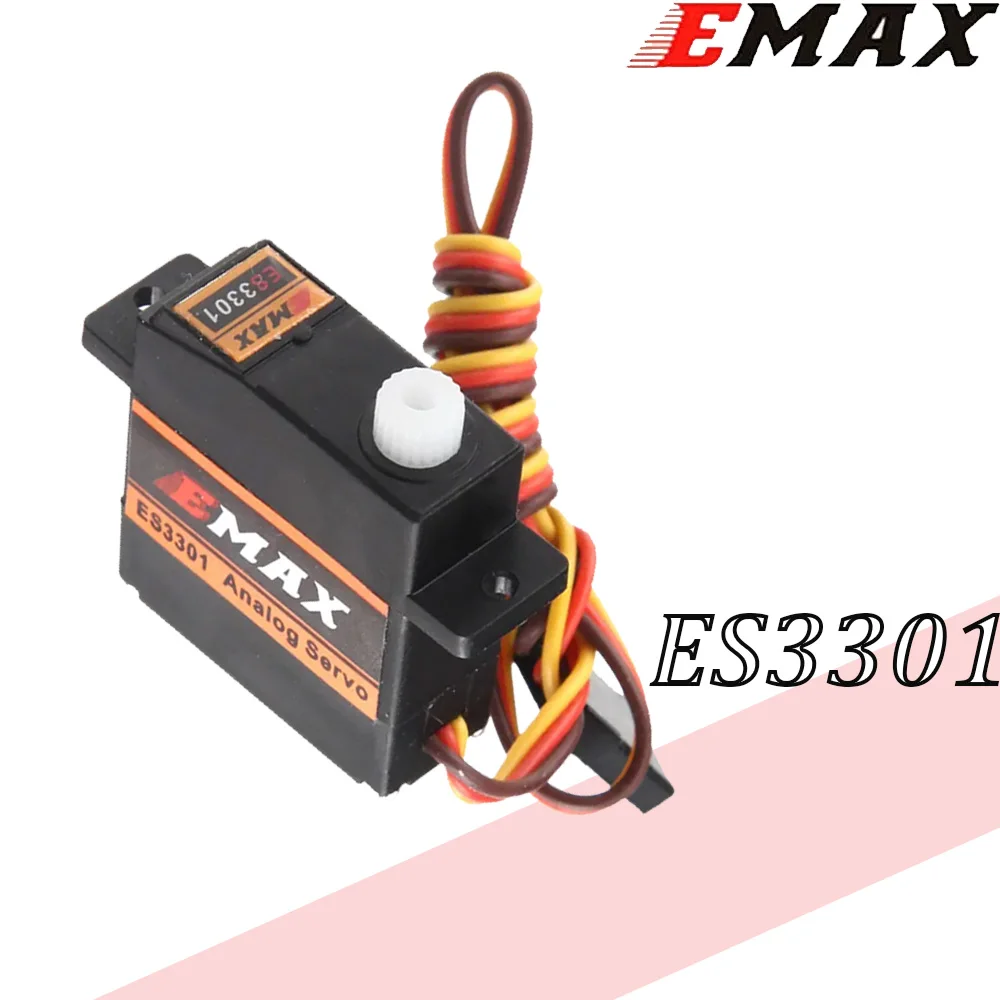 Emax ES3301 аналоговый мини сервопривод 10,6g пластиковая Шестерня для радиоуправляемого самолета