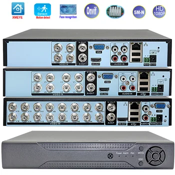 CCTV Smart Dvr Nvr 4/8/16 Channels 5MP-N 1080P Video Surveillance Recorder Support Coaxial Audio Motion Detect For Video Camera 1
