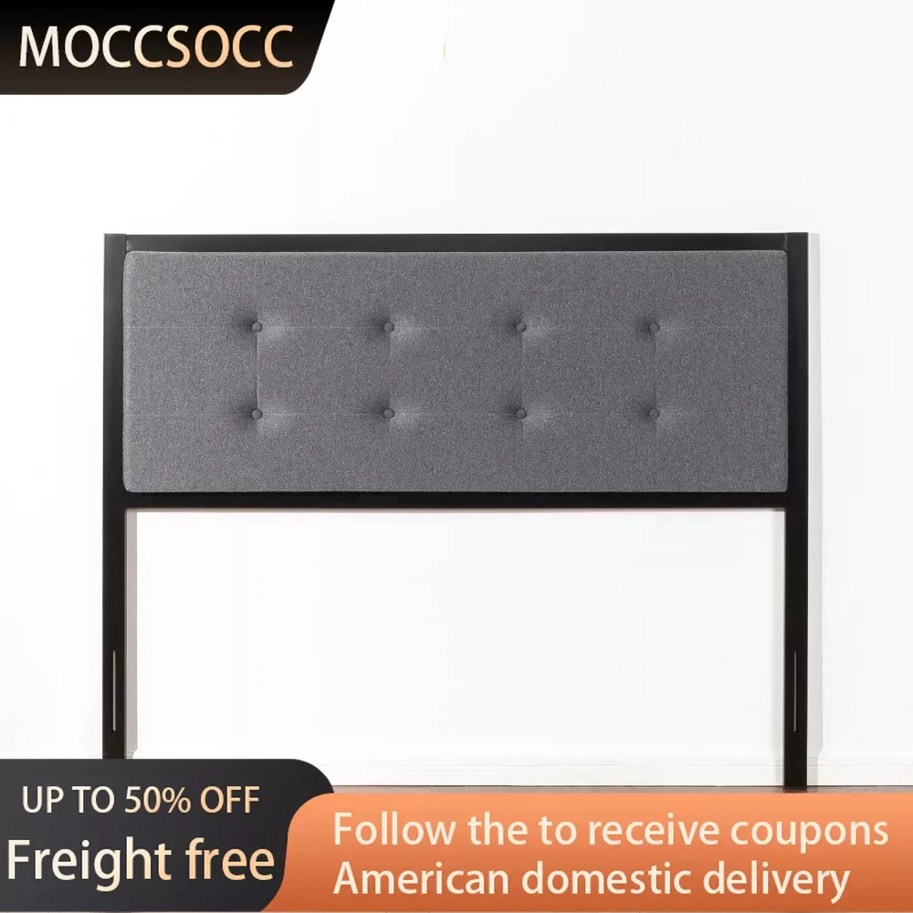 

Barbara Upholstered Metal Headboard Beds & Furniture Queen Headboards Gray Freight Free Bedroom Home