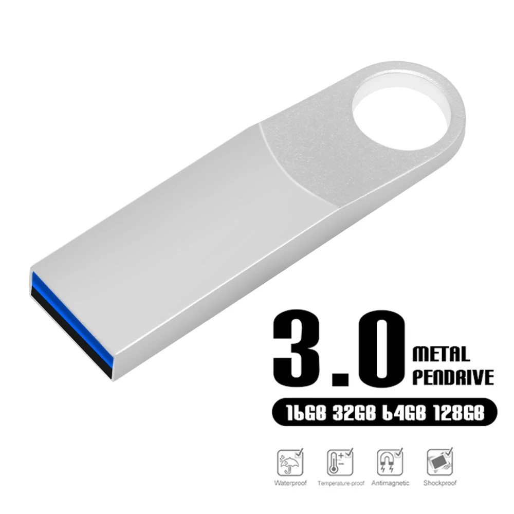 Silver-usb-3-0-pen-drive-high-speed-usb-flash-drive-128gb-64gb-32gb ...