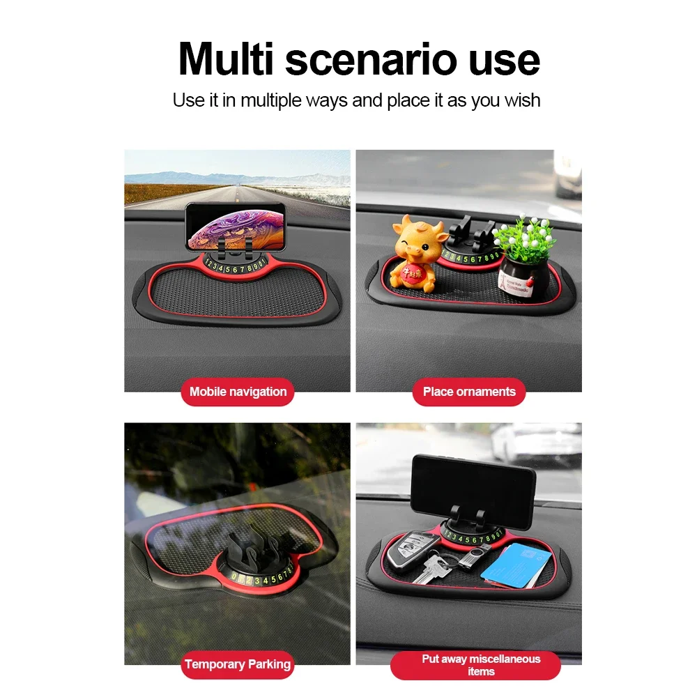 Multi-Functional Car Anti-Slip Mat Auto Phone Holder Car Pad Mat Non Slip Sticky Anti Slide Dash Phone Mount Silicone Dashboard