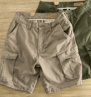 Summer Thin Casual Workwear orts Men's Loose Fit Vintage Cool Teenage Straight Leg Pants Japanese Retro Sle ket Detail