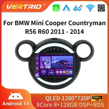 Android16 para BMW Mini Cooper Countryman R56 R60 2011 - 2013 Auto Carplay navegación GPS reproductor Multimedia estéreo 4G pantalla Wifi 1