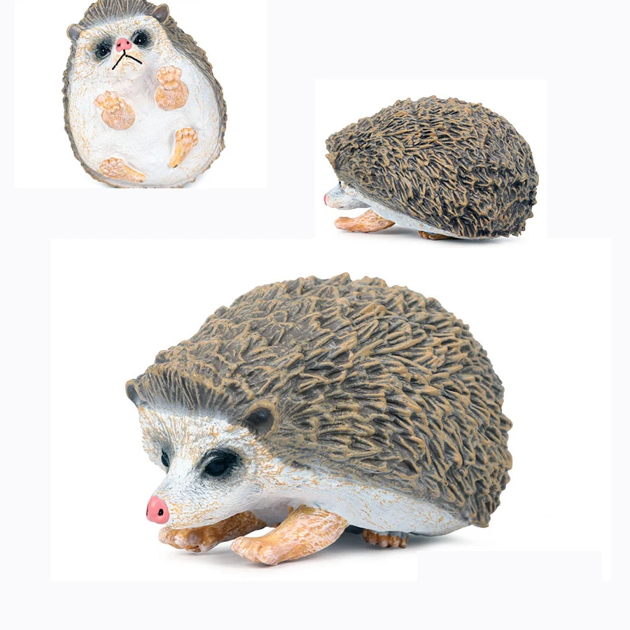 Wildlife Animal Figurines - Hedgehog & Spiny Anteater Desktop Décor Set