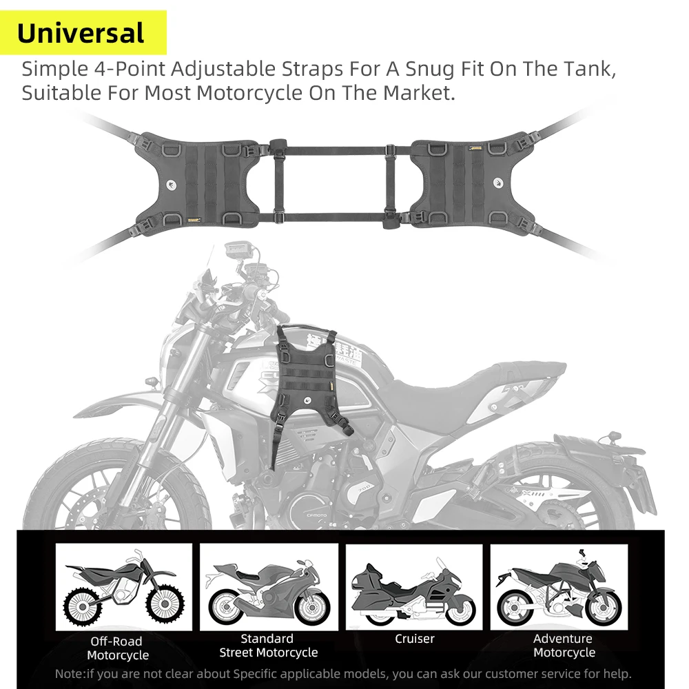 Motorcycle FuelTank Side Hung System Motor FuelTank Side Bag Base Motor Vest Motorcycle Front Bag Mounting Base