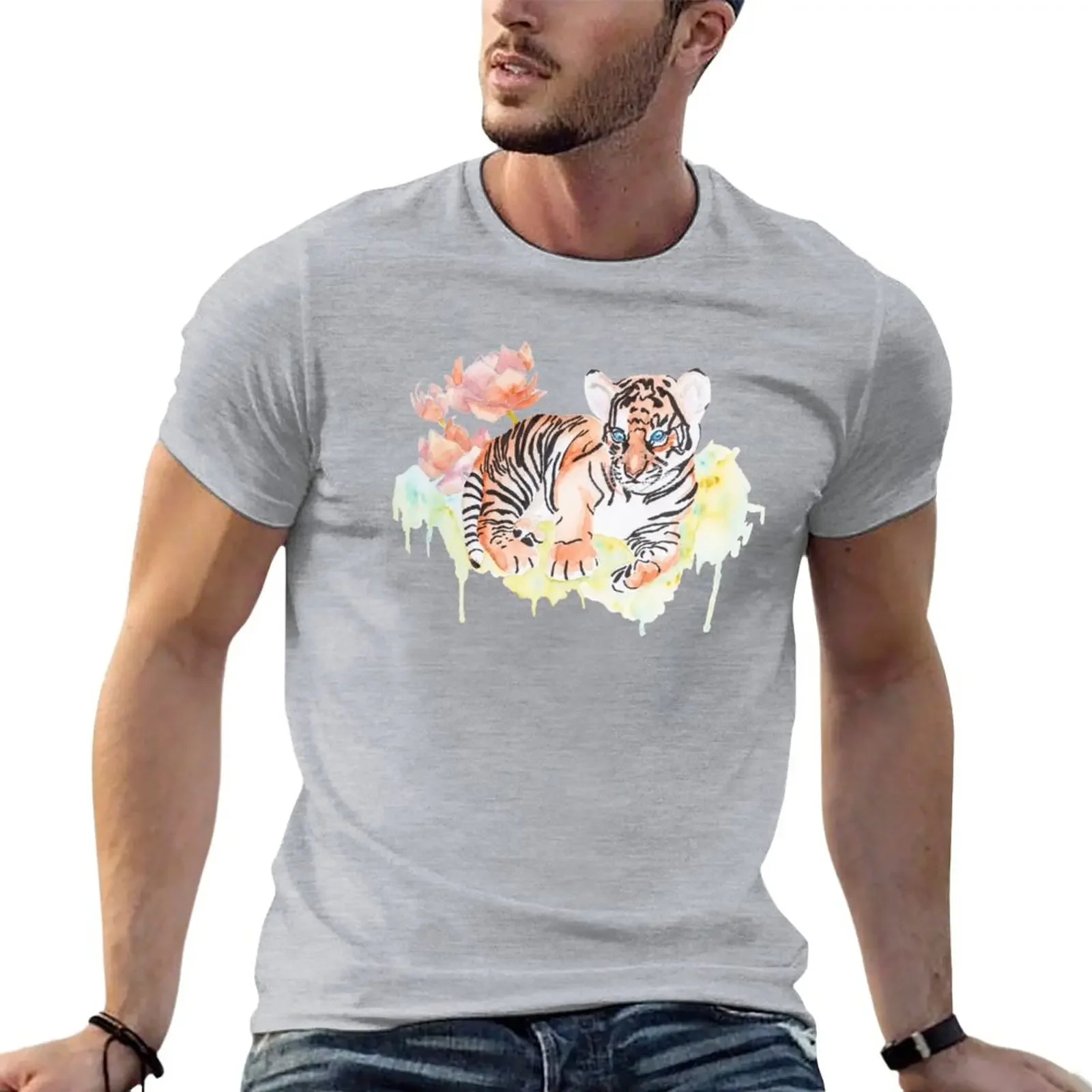 

Tiger Cub T-Shirt sublime blanks kawaii clothes workout shirts for men