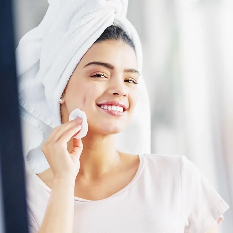 Eco-Friendly Bamboo Makeup Remover Pads - Reusable & Washable Facial Cleansing Rounds, 12-Pack