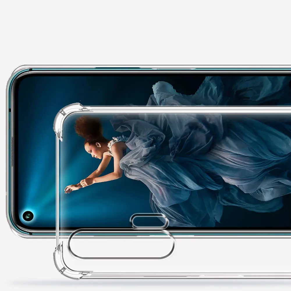 Transparent Soft Silicone Shockproof Phone Case - Clear Protective Bumper Cover