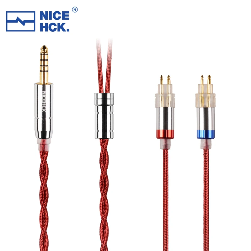 NICEHCK HeadAg 4N 純銀 HiFi ヘッドフォン同軸ケーブル 4.4