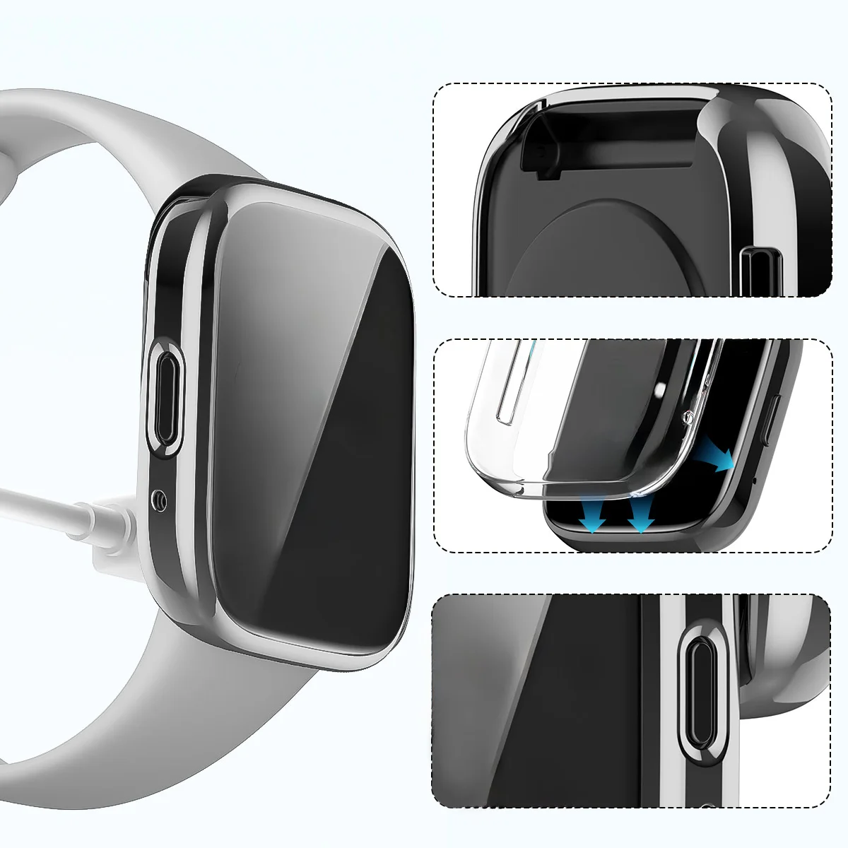 TPU Screen Protector Cover For Xiaomi Redmi Watch 3 Active/Lite Smart Watchband Case Protective Shell Bumper Soft film duricrust
