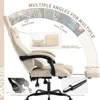 Gaming Chair with Footrest Ergonomic Computer Chair Massage Lumbar Cushion, Racing Video Game Chairs Adjustable 5