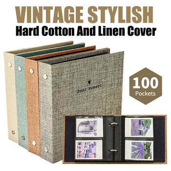 100 포켓 미니 즉석 사진 앨범 그림 케이스, 후지필름 인스탁스 필름 7C 7S 8 9 11 25 50s 70 90