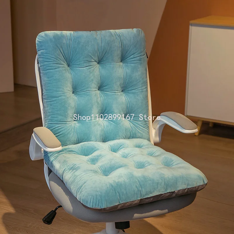 New Non-slip Chair Cushion Office Computer Chair Mat Autumn and Winter  Warmth Integrated Seat Pad Recliner Cushion - AliExpress
