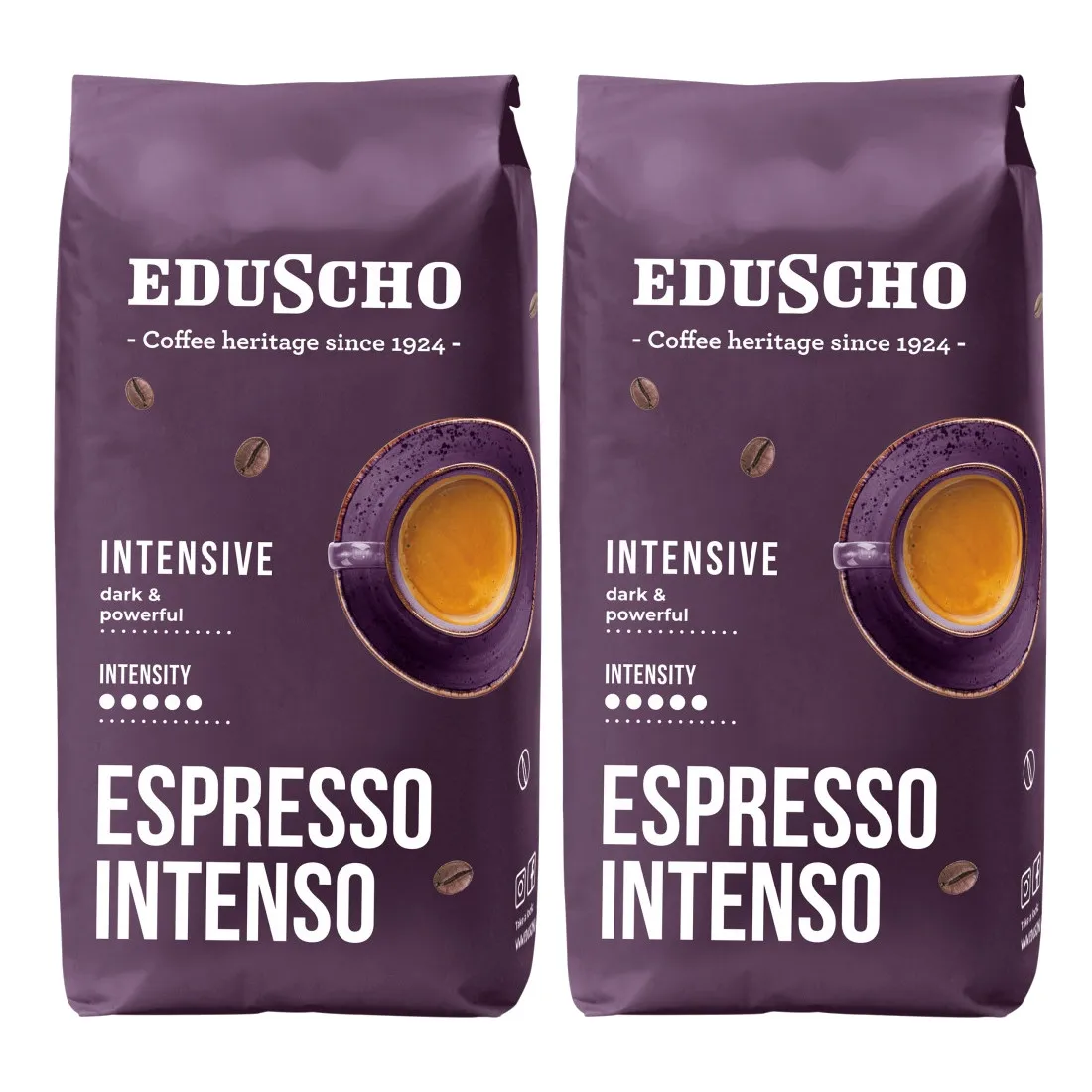 2x Kawa ziarnista EDUSCHO Espresso Intenso 1kg z Polski za $16.39 / ~68zł