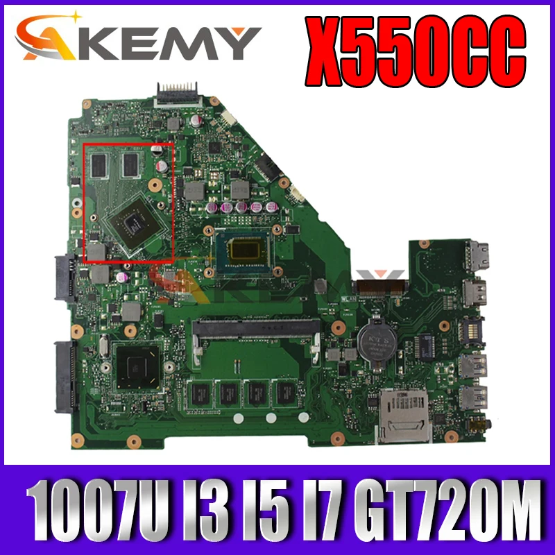 Материнская плата AKEMY X550CC ASUS X550CL X550VB X552C A550C A550V для ноутбука с процессором i3-3th CPU 2