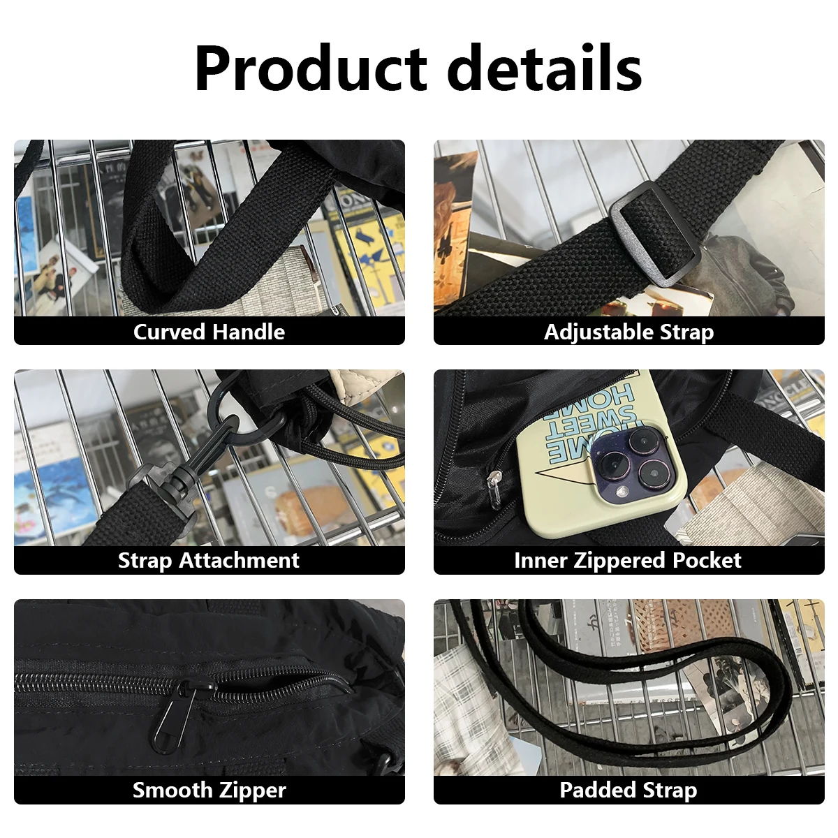 Japanese Style Autumn and Winter Small Crossbody Bag for Women, Phone Bag, 2025 New Simple Drawstring Casual Shoulder Bag, Small Cloth Bag for Men, Shopping Bag