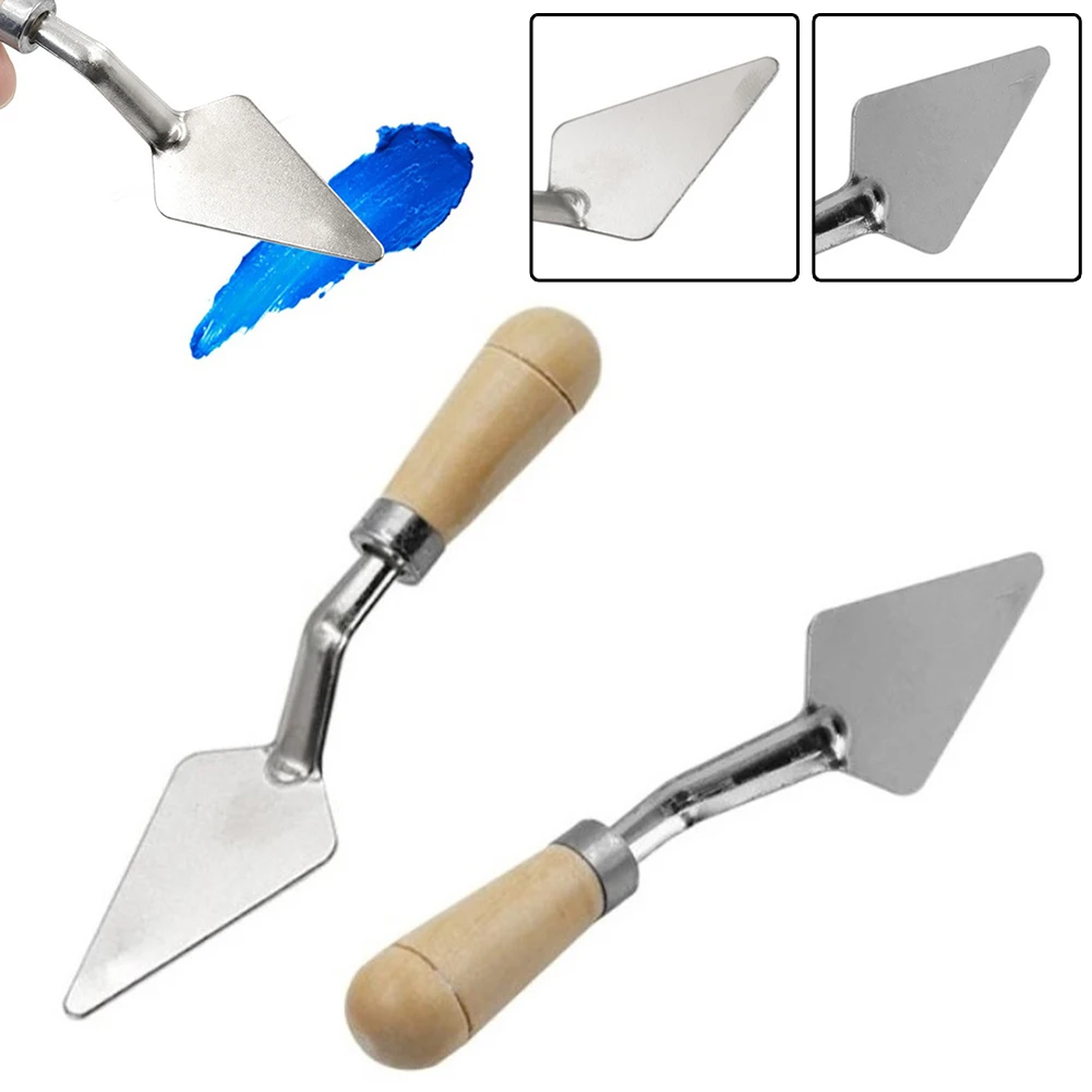 Art Drawing Tools 2pcs Palette Cutter 107mm Oil Mix Painter Pigment Texture Scrape Spatula
