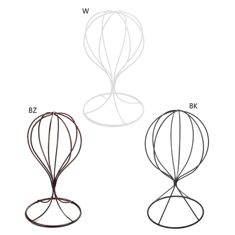 

Metal Hat Display Stand Fashion Storage Rack Hollowed-out Balloon Shaped Tabletop Holder for Hat or Baseball Cap