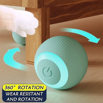 2PCS Cat Interactive Ball Indoor Automatic Rolling Magic Ball Smart Cat Toys Electronic Interactive Cat Toy Cat Game Accessories 2