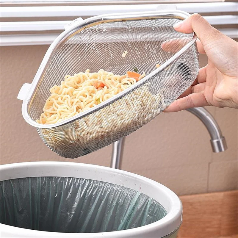Stainless Steel Kitchen Sink Drain Basket Kitchen Shelf Rack Drainier