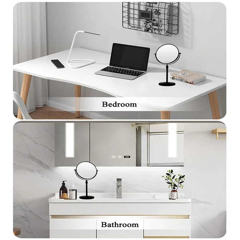 Double Sided Vanity Makeup Mirror, Tabletop Cosmetic Mirror, Holder Height Adjustment 7/8Inch, 1X/3X Magnification 6