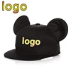 New Custom Logo Parent Child Cute Big Ears Baseball Cap Hip Hop Adjustable Snapback Hat Outdoor Children Flat Brim Trucker Caps 1