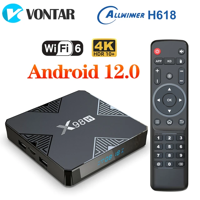 X98H TV Box Android 12 4GB 32GB Allwinner H618 Quad Core Cortex