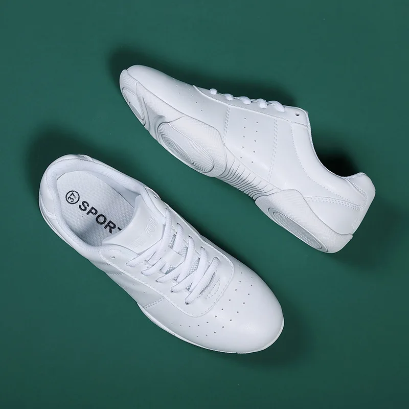 New Competitive Aerobics Shoes Women Cheerleading Children Gymnastics Shoes Training Competition Soft Soled Square Dance