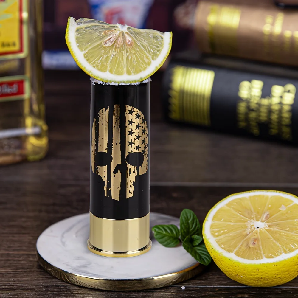 Plastic 12 Gauge Shell Shotgun Shot Glasses Drinking Cup for Hunting Shooting Bar Glasses Gift Drinking Cup Set for Men 4Pcs
