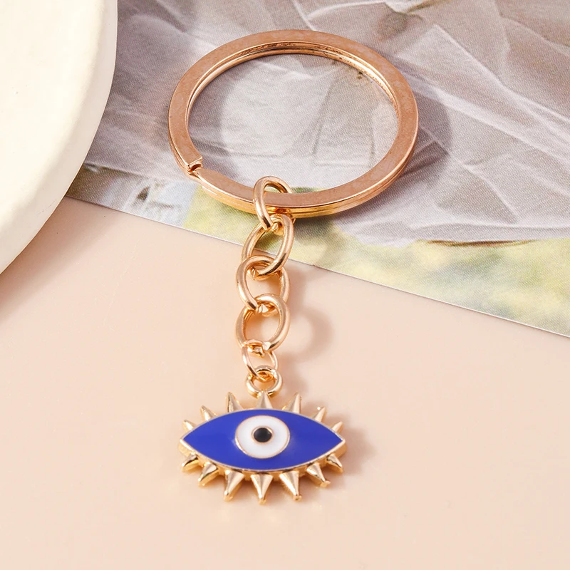 Böhmische türkische glückliche böse Blick Schlüssel bund Hamsa Hand Schlüssel ringe für Männer Frauen Schlüssel halter Tasche Anhänger Charms Schmuck Zubehör – Detail 21
