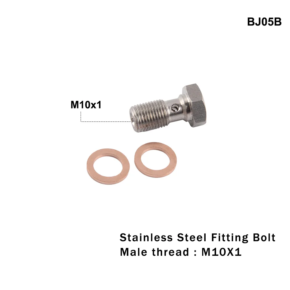 brake oil connector m10x1 AN3 M10x1.25 Motorcycle Motor Bike Hydraulic Brake Oil Hose Line Banjo Fitting stainless Steel