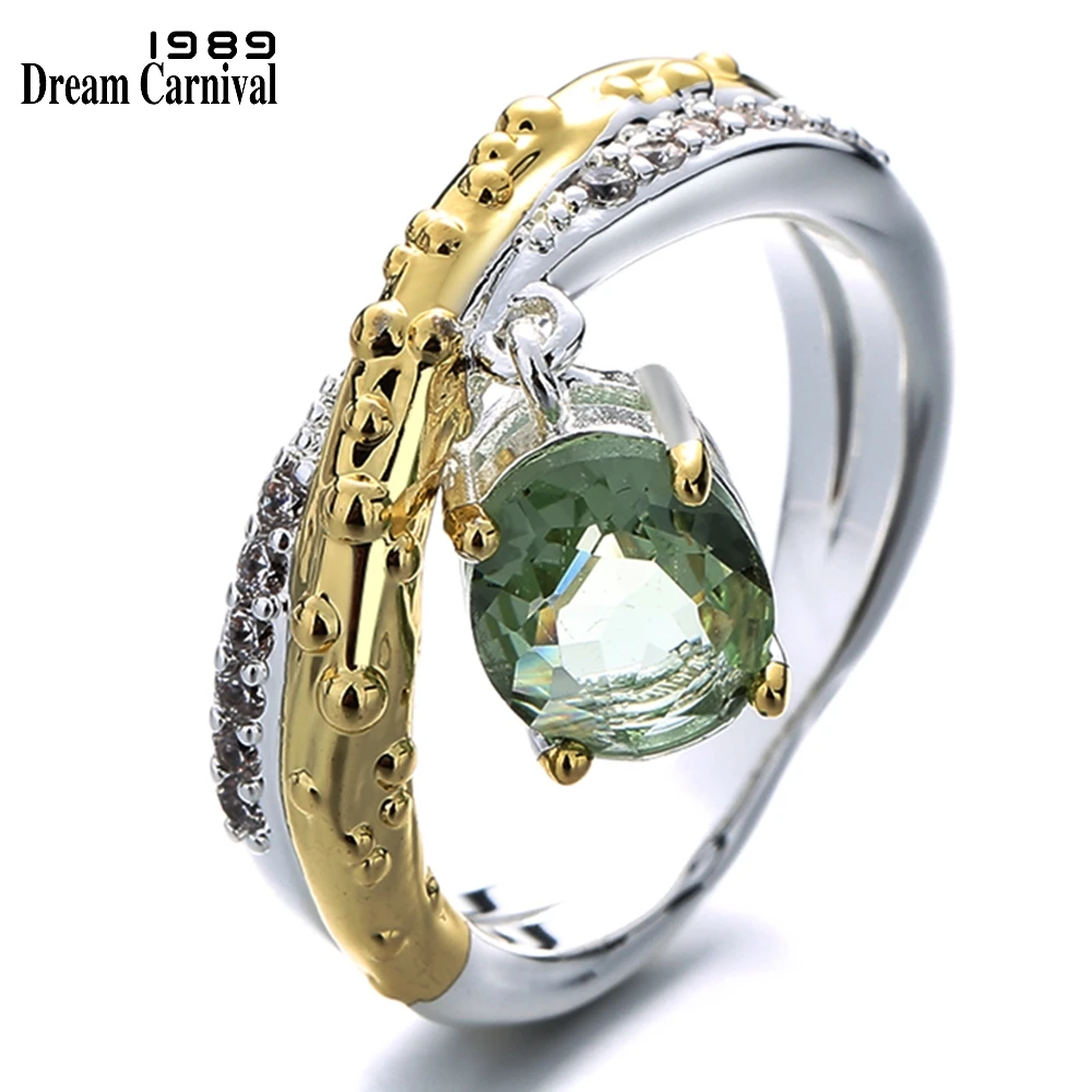 NewShinyZirconWeddingRingWomenCuteHangingCharmFemale2Tones