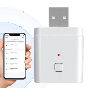 Tu-ya Smart WiFi Micros USB Adaptor Switch 5V Mini USB Power Adaptor S-mart Life Control Works with A-lexa Google Yandexalice 2