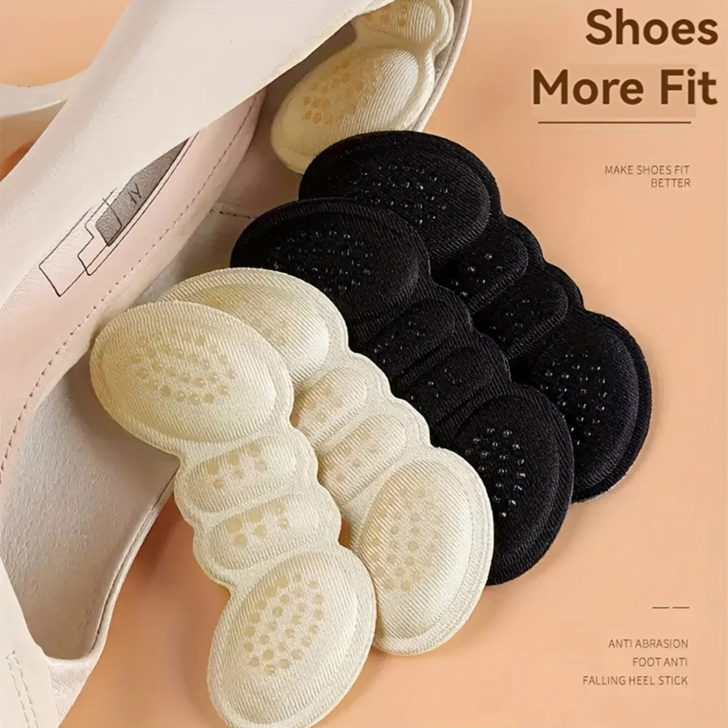 12pcs Heel Pads for Shoes Too Big Shoe Inserts Heel Grips Protectors Blisters Pain Make Shoes Fit Tight