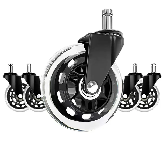 3 Hüvelykes Székloktorok Pu Szuper Szíjtárcsa Univerzális Kerekek