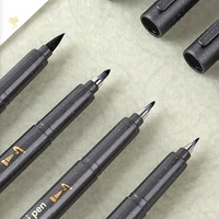 BAOKE 4Tips Calligraphy Pen Set for Writing, Drawing & Hand Lettering, Black Ink Brush Markers Sketching Art Supplies for Artist 6