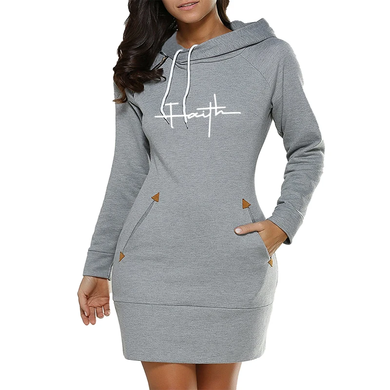 Casual Daily Simplicity Dresses Comfortable Fashion Slim Fit Pocket Long Sleeves Hoodies Womens Sweatshirts Collar Zipper Design 5